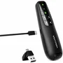 Vention Presentador Inalámbrico KQPB0-GL con Air Mouse y Láser Verde, Negro